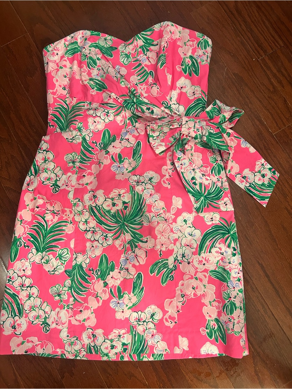 NWOT Women’s Lilly Pulitzer Stela strapless stretch bow dress size 8